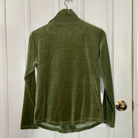 Velour Zip up Sweater - Picture 10 of 10